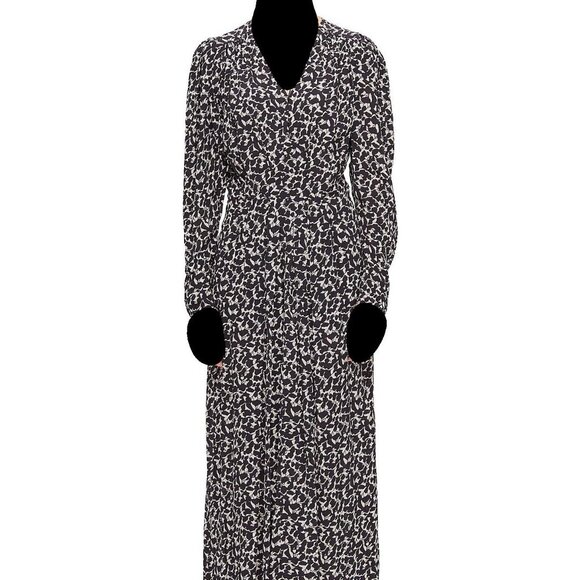 Isabel Marant Etoile Aissa Ecru Long Sleeve Midi Dress - Picture 1 of 6